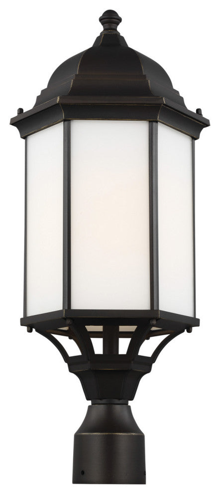 Sevier 1-Light Outdoor Post Lantern, Antique Bronze