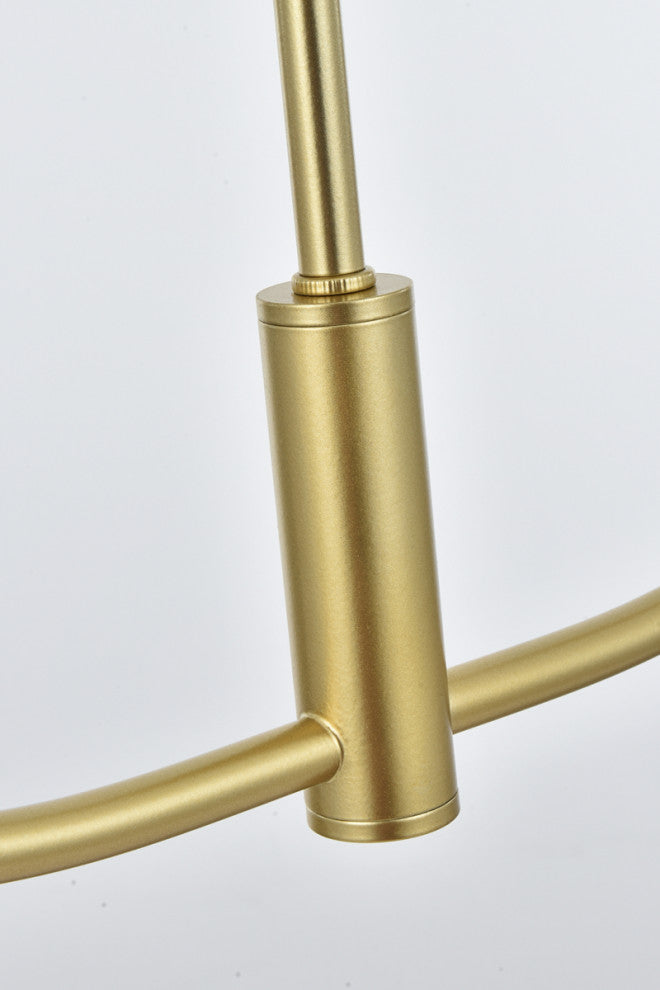 Living District Nyomi 36" Chandelier in Brass