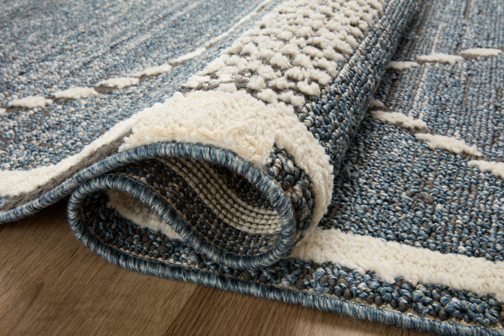 Loloi II Fabian Denim/Charcoal 5'3"x7'6" Area Rug
