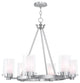 Manhattan Chandelier, Brushed Nickel