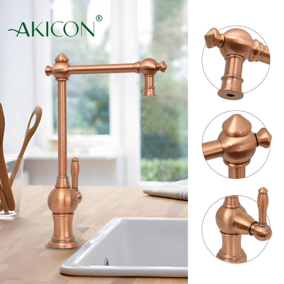 Akicon™ One-Handle Drinking Water Filter Faucet Water Purifier Faucet Copper