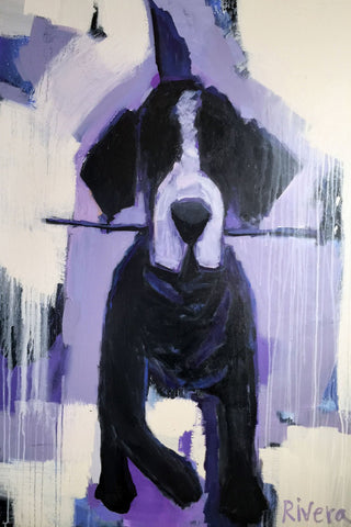 "I'm Fetch" Painting Print on Wrapped Canvas, 16"x24"