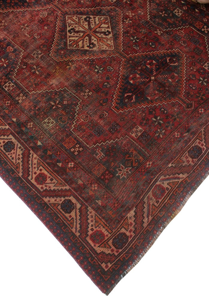 Vintage Distressed Savanna Red Rug 5'8"x9'4"