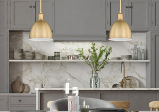 Zlite 4500P8-CB 1-Light Pendant, Classic Brass