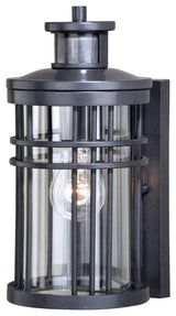 Wrightwood Motion Sensor Dusk to Dawn Outdoor Wall Light Vintage Black