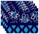 Decorative Holiday Placemat Geometric, Set of 4, Light Blue