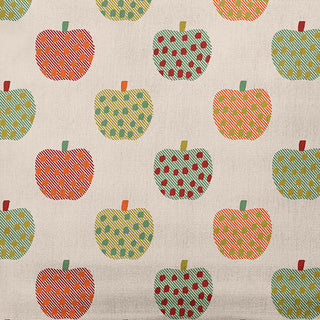16"x16" Apple Pattern Decorative Throw Pillow, Maple Red