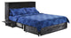 Poppy Cabinet Murphy Bed with Gel Memory Foam Mattress and USB Ports, Blizzard
