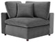 Sectional Sofa Set, Velvet, Gray, Modern, Living Lounge Hotel Hospitality