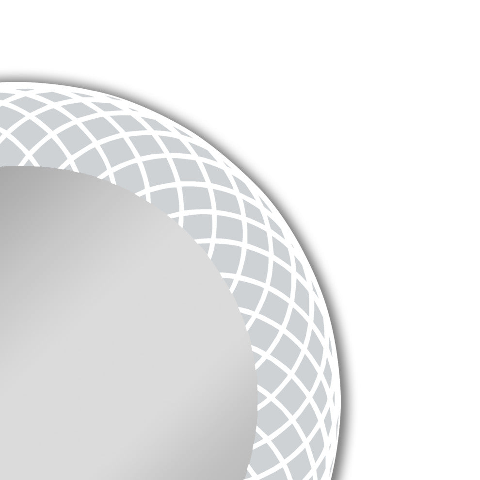 Luminosity Back Lit Round Touchscreen Led Mirror 30" Wide