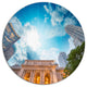 New York Public Library, Cityscape Round Wall Art, 11"