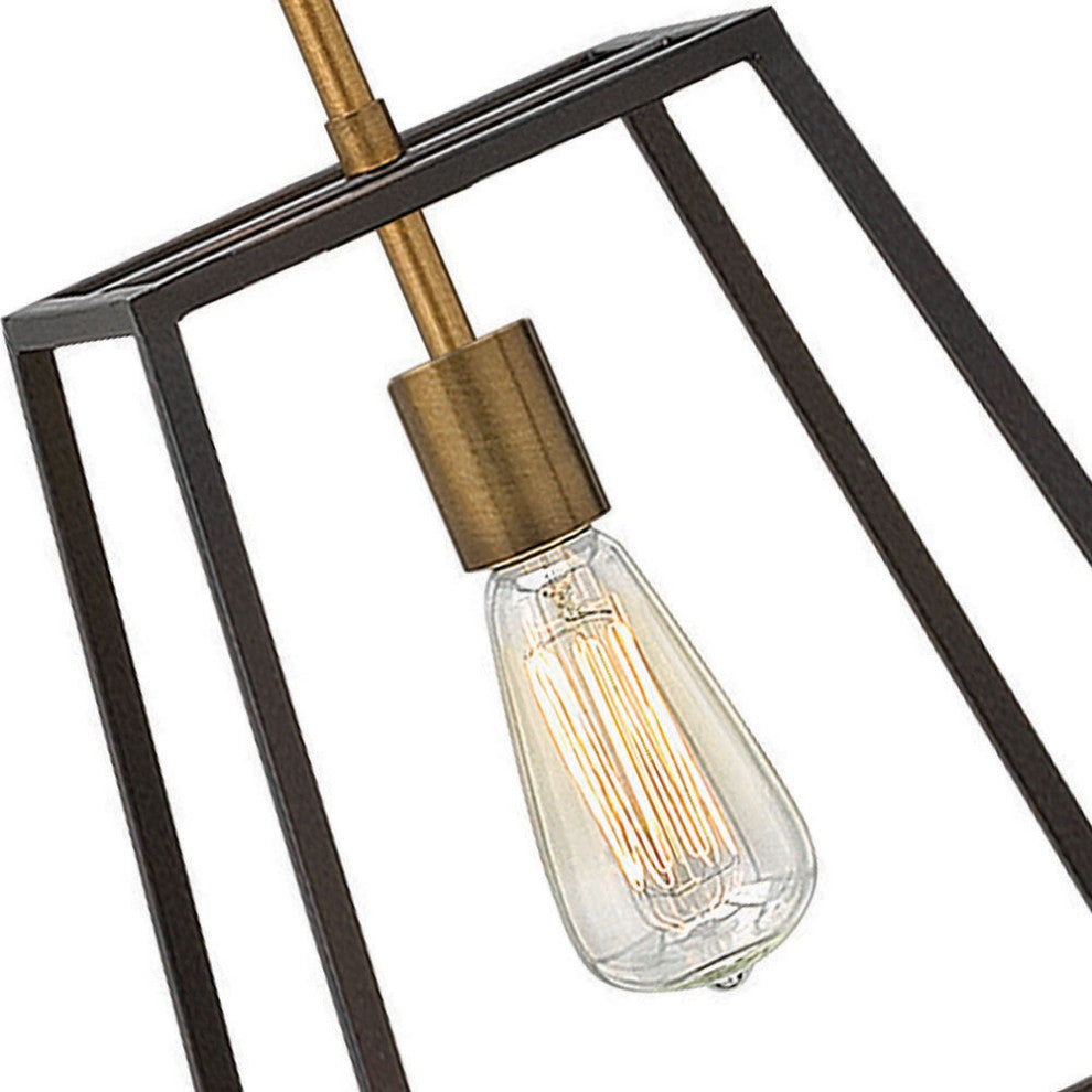 Hinkley Fulton Small Open Frame Pendant, Bronze