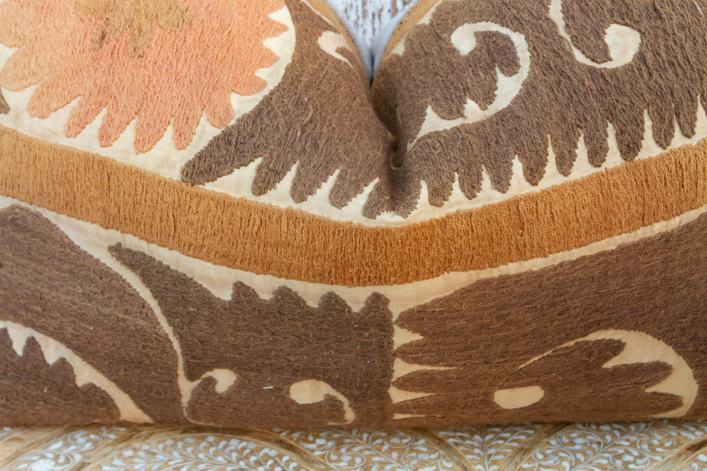 Zalla Thuja Suzani Lumbar Pillow