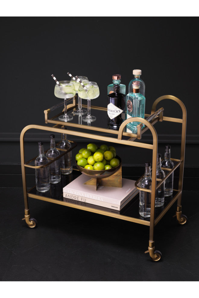 Modern Brushed Brass Trolley | Eichholtz Montreuil