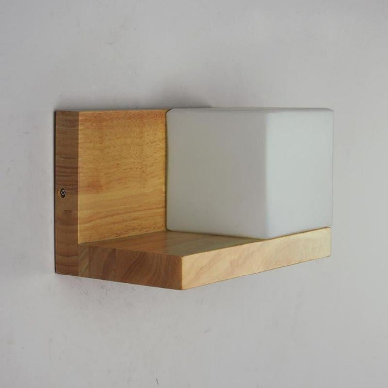 Tarragona | Wooden Shelf with LED Lamp, Right