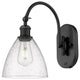Innovations 518-1W-BK-GBD-754 1-Light Sconce, Matte Black