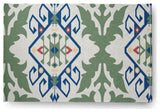 Bombay Medallion Spring Chenille Rug, Dark Cobalt Blue, 4'x6'