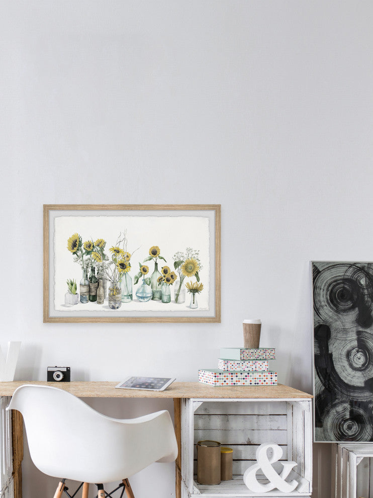 "Flowers in Spring" Framed Painting Print, 12x8