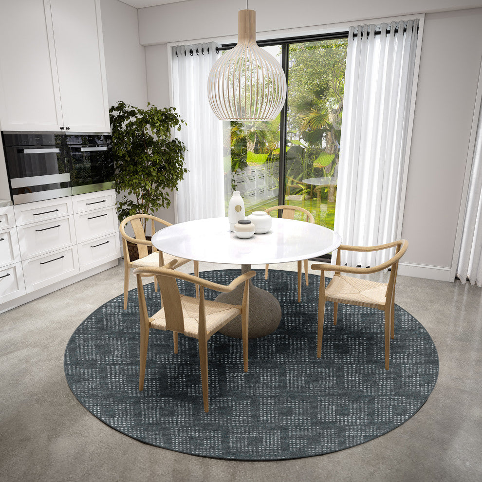 Dalyn Delano DA1 Midnight 4'x4' Round Rug