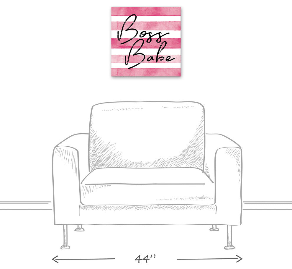 Boss Babe 16x16 Canvas Wall Art
