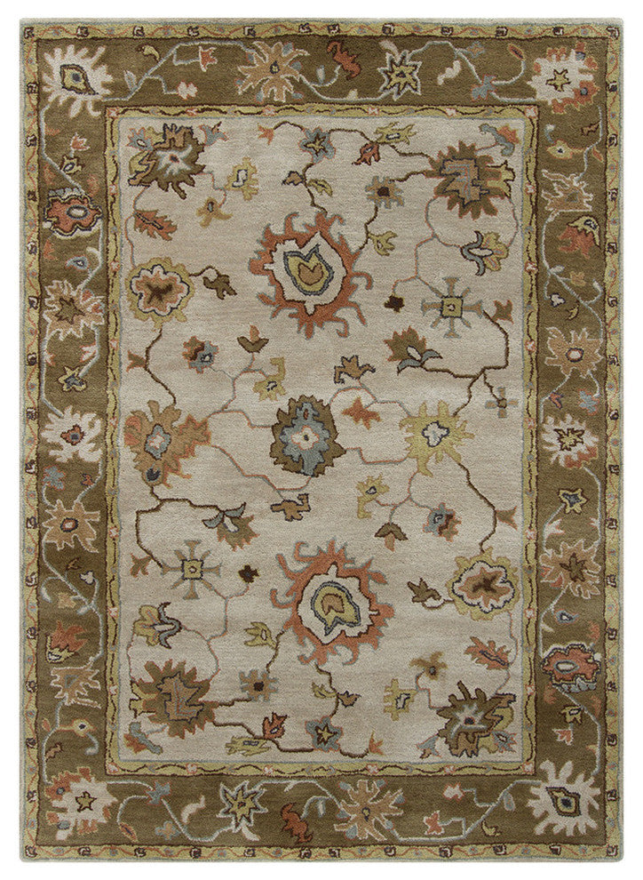 Bajrang Transitional Area Rug, 5'x7'