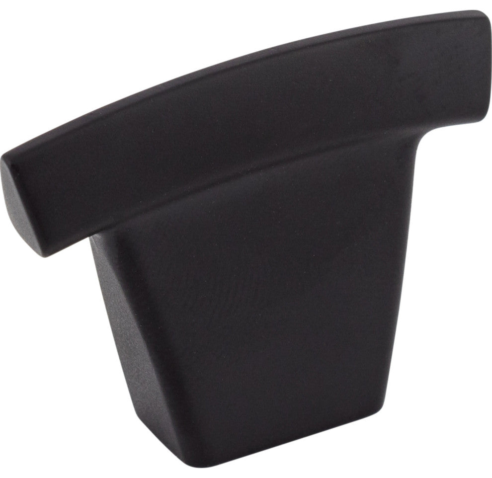 Top Knobs TK1 Arched 1-1/2 Inch Bar Cabinet Knob - Flat Black