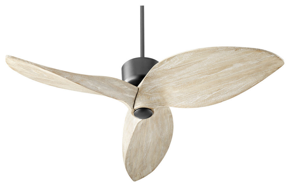 Quorum 31523-69 52"Ceiling Fan, Black Finish