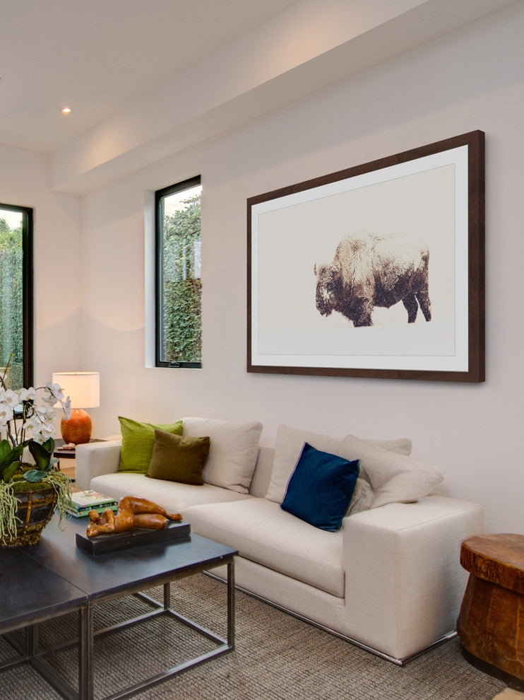 Marmont Hill, "Icy Fur 2" Framed Painting Print, 30x20