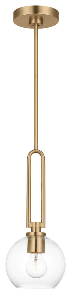 Codyn 1-Light Pendant, Satin Brass