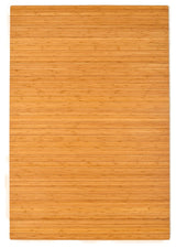 Jovert Bamboo Roll-Up Chair Mat, Natural, No Lip, 72"x48