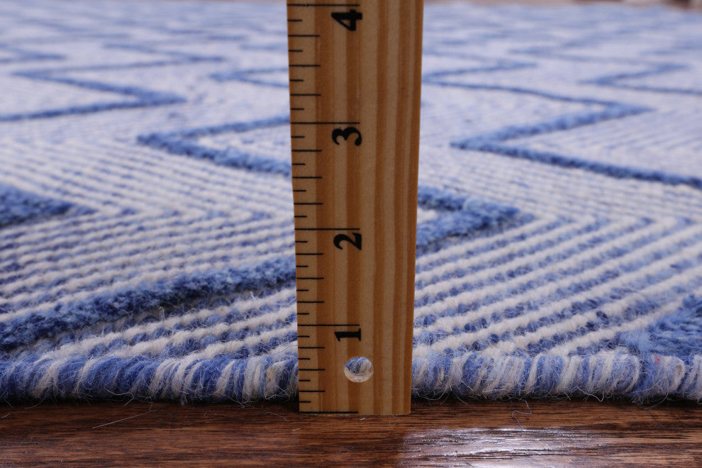 9' 1" X 12' 1" Flat Weave Handmade Wool Rug Q4865