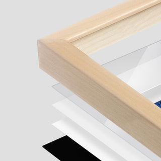 Raw Maple 11" x 14" Construction Alphabet