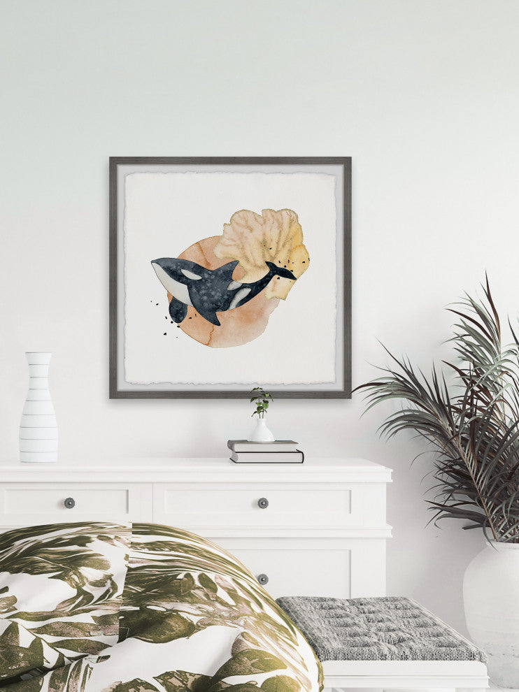 "Top Predator" Framed Painting Print, 12x12