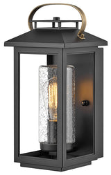 Hinkley Atwater Medium Wall Mount Lantern, Black
