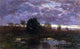 Eugene-Louis Boudin Pond at Sunset, Gallery Wrapped Canvas Print, 18"x27"