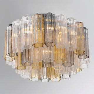 Crystorama Lighting Group ADD-321-AU Addis 7 Light 22"W Flush - Polished Chrome