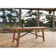 Truss 39" x 84" Rectangular Dining Table, Natural Teak