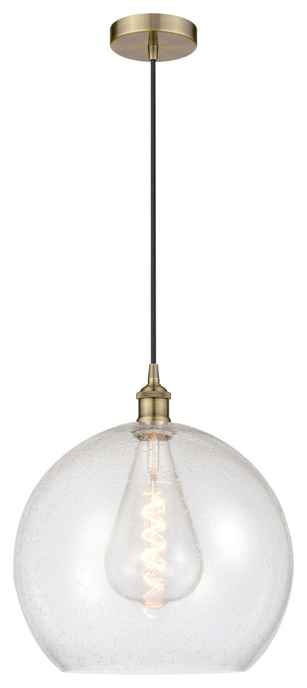 Innovations 616-1P-AB-G124-14-LED 1-Light Pendant, Antique Brass