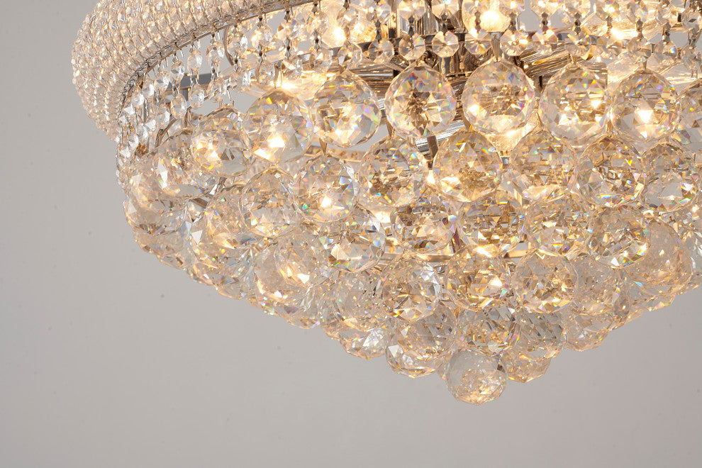 Clear Crystal Chandelier With Crystal Beads