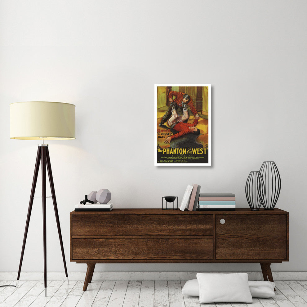 "Vintage Westerns: Phantom of the West -  House of hate" Print, 22"x32"