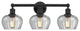 Innovations 616-3W-BK-G92 Fenton 3 Light 24.5" Bath Vanity Light, Matte Black