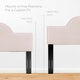 Headboard, Full Queen Size, Velvet, Pink, Modern Contemporary, Bedroom Master