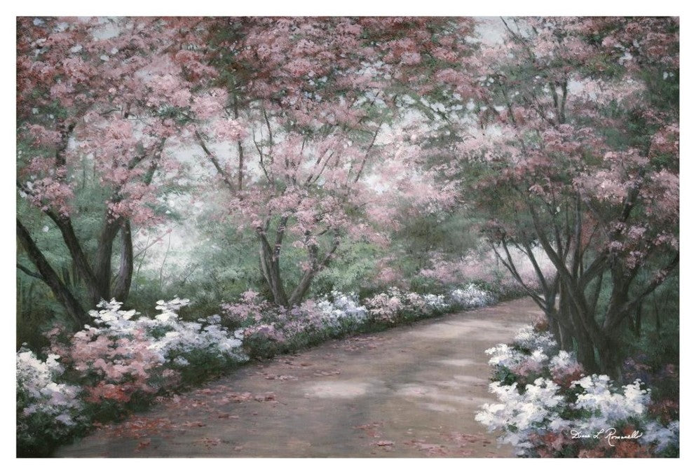 "Azalea Walk" Digital Paper Print by Diane Romanello, 32"x22"