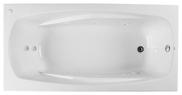 PROFLO PFWPLUSA7242 Lansford 72" x 42" Whirlpool Bathtub - White