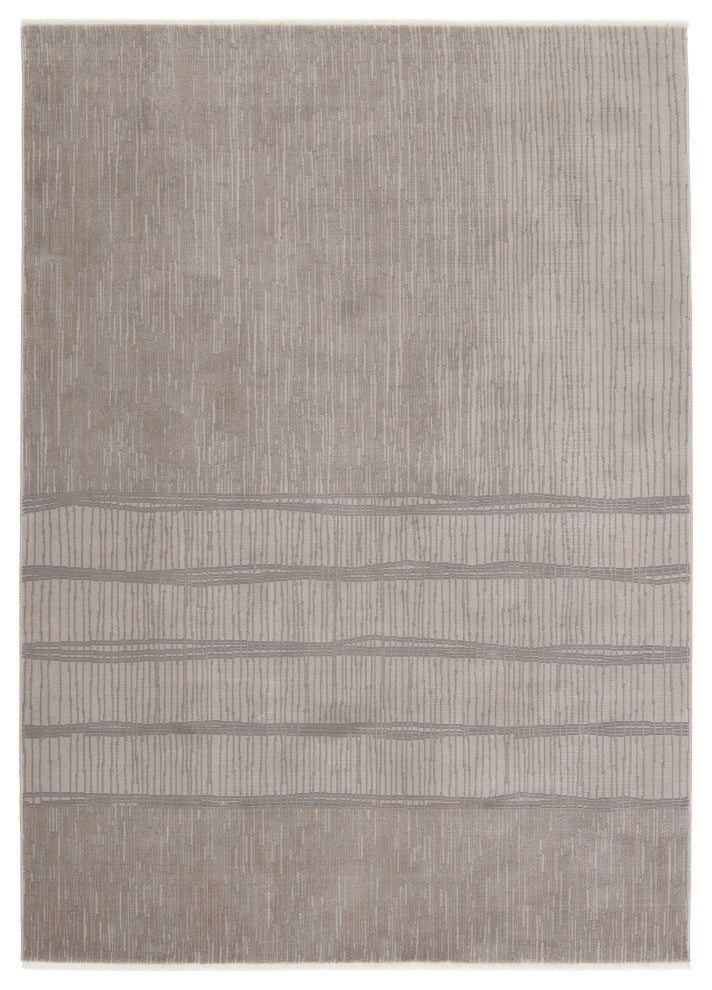 Jaipur Living Ewan Abstract Taupe/Gray Area Rug, 9'6"x12'6"