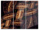 "Beautiful Metallic Braiding Pattern" Digital Metal Wall Art, 3 Panels, 36"x28"