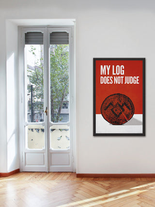 "Log" Framed Painting Print, 24"x36"
