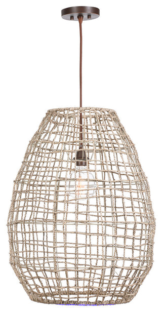 Uttermost Cross Weave 1 Light Pendant