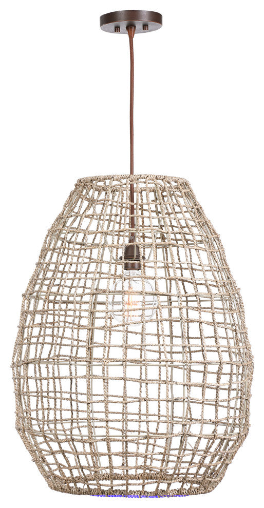 Uttermost Cross Weave 1 Light Pendant