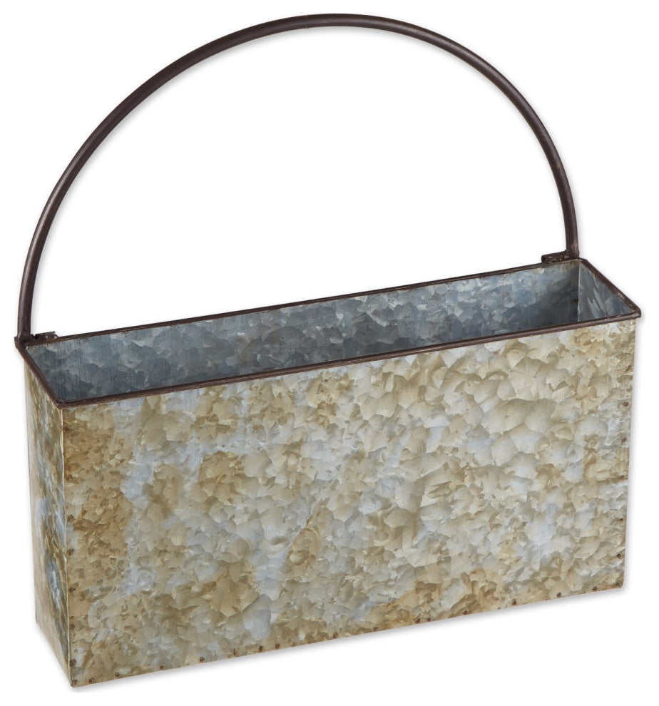 Rectangle Galvanized Wall Planter